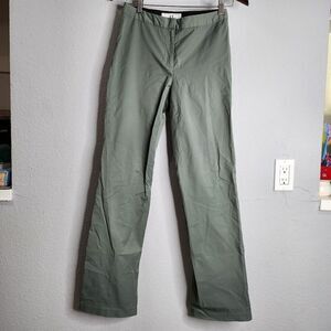 Armani Exchange green boot cut pants